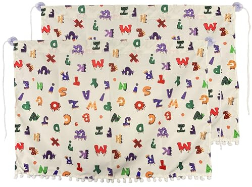 Aufisi Sonnenschutz Auto Baby 2 Stück- 63x49 cm Sonnenblende Auto Seitenscheibe mit 2 Saugnäpfen, Geeignet für Familienreisen, Muster 3