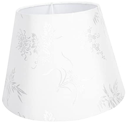 HOMSFOU Pantalla De Lámpara De Bordada Diseño Floral Decorativa Para Mesita De Noche Accesorio De Iluminación Elegante y Duradero Compatible