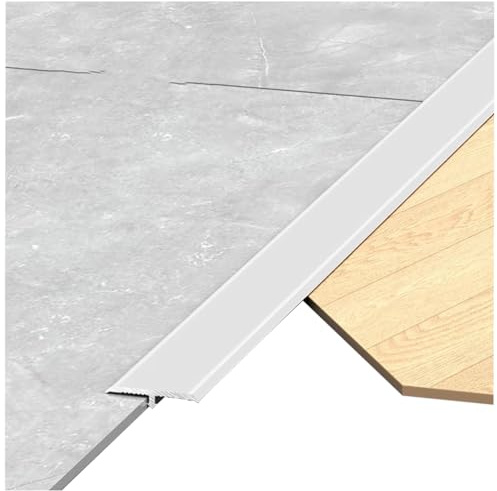 Yiustldd 2.7m T Molding Aluminum Threshold Transition Strip for Laminate, Laminate Profile Flooring Edge Trim for Floor Partitions,6mm