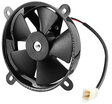 Generic Ensemble de Ventilateur de Radiateur, Ventilateur de Radiateur 6 Pouces de Refroidissement du Installation Facile Iron Abs pour 150 200 VTT Véhicule