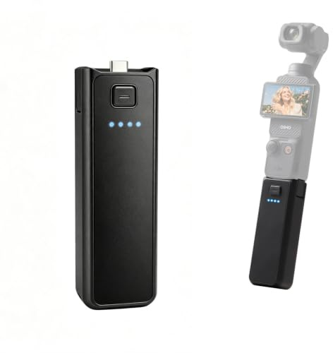 Suptig Halterung Akku-Ladegerät kompatibel mit DJI Pocket 3, Gopro, Insta 360, Akaso, Telefon, Digitalkamera