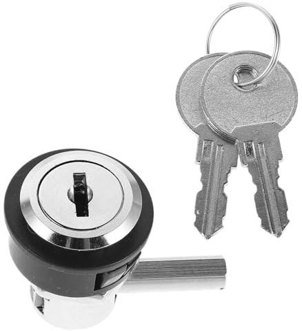 Hemobllo Serrure Robuste en Alliage de Zinc pour Armoire de Cave à Vin Serrure Antivol pour Congélateur et Vitrine Verrouillage Sécurisé avec Clé Accessoire de Sécurité pour Meuble