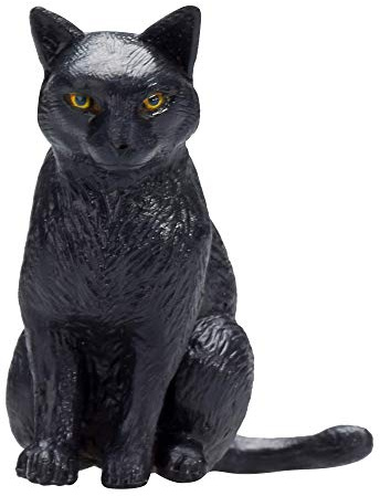 MOJO Cat Sitting Black Pet Farm Animal Model Toy Figure