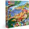 eeBoo PZTBUM Puzzle carré de pièces Pour adultes-Piece and Love Umbrella Lucia, Beach Umbrellas, Erwachsene, 1000 Teile aus recyceltem Karton, 1 EA