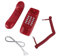 ciciglow Téléphone Filaire, Téléphones Américains Avancés Téléphone Fixe Aucune Alimentation Externe Requise, Téléphones Muraux pour Personnes âgées, avec Fonction de Recomposition du(Rouge)