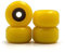 SPITBOARDS Fingerboard Bearing Wheels, CNC Polyurethane, Set of 4 Wheels, Finger Skate Wheels, Wheels (Yellow)