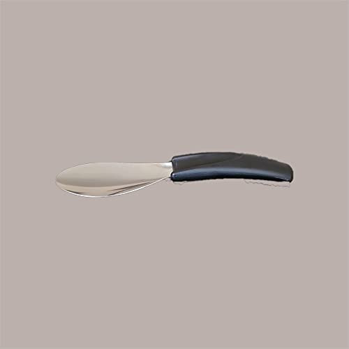 Lucgel Spatola Gelato in Acciaio Manico Nero Ideale per Carapina 20cm - 1 pezzo -