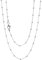 Treasure Bay Women's Silver Necklace - 925 Sterling Silver Small Chain Beaded Necklace Layered Stacking Curb Chain Necklace for Women Ladies Girls 18In