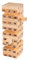 Acan Tradineur - Juego de Bloques de Madera, 54 fichas numeradas, 4 Dados, construcción de Torre apilable, Habilidad, Familia, 26 x 7 cm