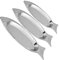 HEMOTON 3Pcs Assiette De Poisson Plateau À Dessert Plateaux Alimentaires Plateau en Céramique Plateau De Fruits De Mer Assiettes À Fromage Plats en Céramique Dîner Assiette De