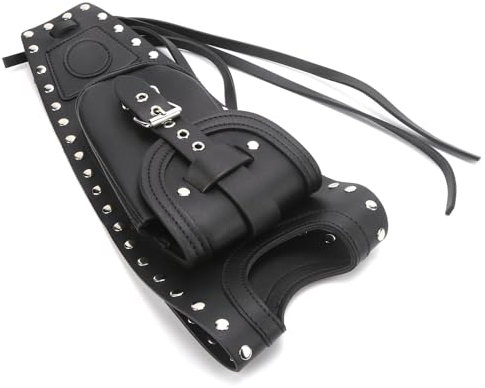 Psytfei Motorrad Tankrucksack Wasserdichtes Leder Sattel Schwarz Universeller Seat Satteltasche Travel Tool Micro Motorrad Tasche Tank Abdeckung für XLX1000 XL1200X XLH883