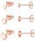 GULICX 3Pairs Silver Rose Gold Stud Earrings for Women Men Girls, Hypoallergenic Stering Silver Tiny Flat Dot Stud Earrings Set, Unisex Small Round Disc Sleeper Cartilage Tragus Stud Earring (3/4/5mm)