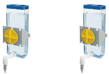 Ferplast 84674070 Nager-Trinkautomat, Befestigung am Gitter ohne glatten Oberflächen, Sippy 4672 medium, 300 ml (Packung mit 2)