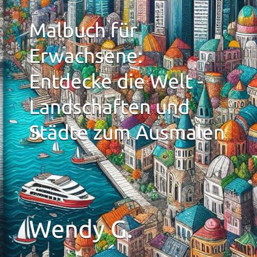 Malbuch für Erwachsene: Entdecke die Welt - Landschaften und Städte zum Ausmalen