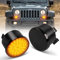 OZ-LAMPE 2 Stücke LED Front Blinker Seitenblinker für Jeep Wrangler JK 2007-2015, Blinker mit Canbus Fehlerfrei, Schwarz