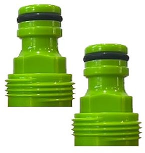 3/4 Inch Threaded Male Tap Connector/Screw On Adaptor for Hose Pipe, Garden Hose Connectors. 3/4 BSP Male Hose Connector. Pack of 2
