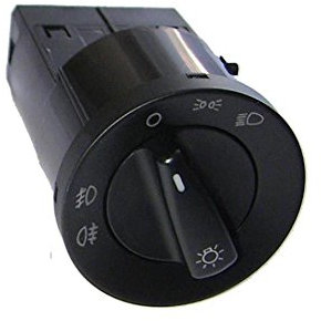 HZ-DESIGN Lichtschalter mit NSW Nebelscheinwerferfunktion kompatibel mit Lupo