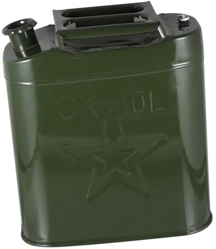 Gatuida Bidon D'essence 10 L Robuste avec Couvercle en Fer pour Réservoir Multifonction