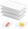 UOCAI 3 cajas para fiambres para frigorífico, organizador de frigorífico, caja de almacenamiento de alimentos, recipientes apilables, fiambreras con tapa de verduras, nueces, queso, etc