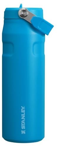 Stanley IceFlow Bottle Flip Straw 2.0 - Botella de agua (0,7 L), color azul