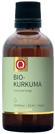 Bio Kurkuma Urtinktur 50 ml – Kräuterextrakt aus Curcuma longa Wurzel – Traditionell nach Paracelsus hergestellt – Flüssige Tinktur – Vegan & ohne künstliche Zusatzstoffe – Quintessence