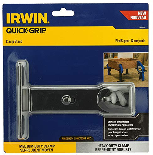 IRWIN 1988936 Schnellgriff Klemmständer Einhand-Stange Klemme Zubehör - Schwarz/Blau