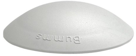 HKB ® 1 Stück BUMMS Türstopper, Türpuffer, Ø 60 mm Höhe: 15 mm, grau, aus Kunststoff, mit Klebefläche, Originalprodukt von Hersteller Hansi Siebert, Artikel-Nr. 50362
