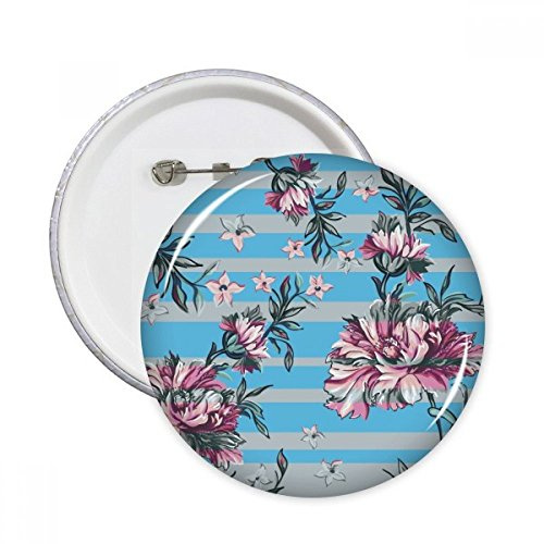 DIYthinker Rhododendron Drawing Art Plant Round Pins Badge Button Clothing Decoration 5pcs Gift XXL