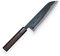KIYA Suminagashi SXL3-130 Kamagata/Santoku/Koch-Messer-Takefu V Grade 2 steel-11 Schichten Damaststahl-Hoher Kohlenstoff Stahl & 8-eckige Sandelholz Griff, Klinge 170 mm
