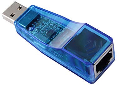 Heaviesk Adaptador de Tarjeta de Red USB a Ethernet RJ45 de LAN Externo Unidad Libre 10 / 100Mbps para PC portátil Adaptador de LAN de Tarjeta de Red Externa
