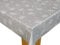 Karina Home Megan Wipe Clean Tablecloth Vinyl PVC (Grey, 200cm x 140cm)