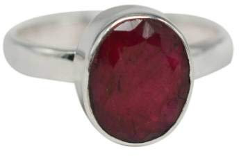 925 Sterling Silber Rubin Edelstein Ring Größe 8 US 3,38 g BOX-38 R-2973, Stein Edelstein, Rubin