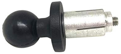 fivekim Alunum Base Rubber Motorcycle Bike Mount Black Fork Stem Base with Ball Head for RAM Mount forBall Mount Adapter Motorcycle mobile phone navigation bracket