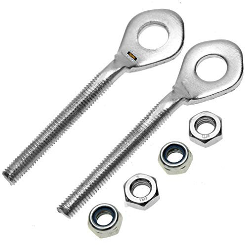 HIAORS Ajusteur d'axe de chaîne pour 50 cc, 70 cc, 90 cc, 110 cc, 125 cc, 250 cc, Buyang, TaoTao, Kazuma, chinois, Coolster, Kazuma, Peace, ATV 4 roues, quad, moto tout-terrain