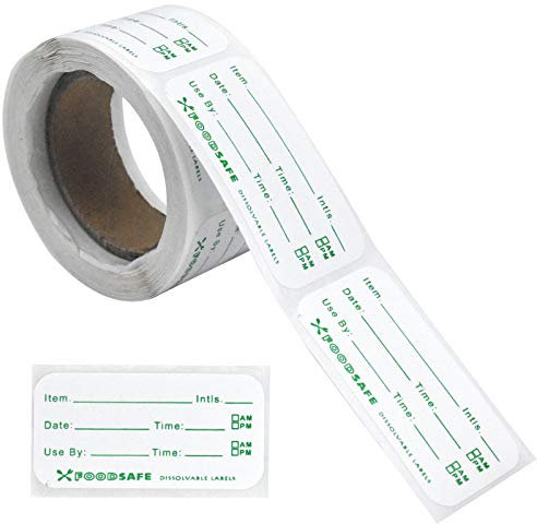 Skyzone 300 PCS Food Storage Labels Self-Adhesive Date Labels Removable Freezer Food Stickers Paper Stickers Labels for Home or Restaurant Canning Food Container