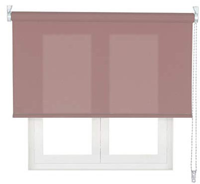 VIEWTEX Tenda a Rullo traslucida L2000 Rosa Antico 180 X 250cm - Made in Europe - 5 Anni di Garanzia