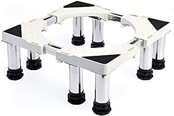 FZYE Washing Machine Stand Base Heavy Duty 4/8/12 Legs Adjustable Holder Bracket Dryer Refrigerator floor trays Length/Width 48-69cm for Cookers, Fridges, chest freezer (H:24-27cm) (8 legs,24-27cm)