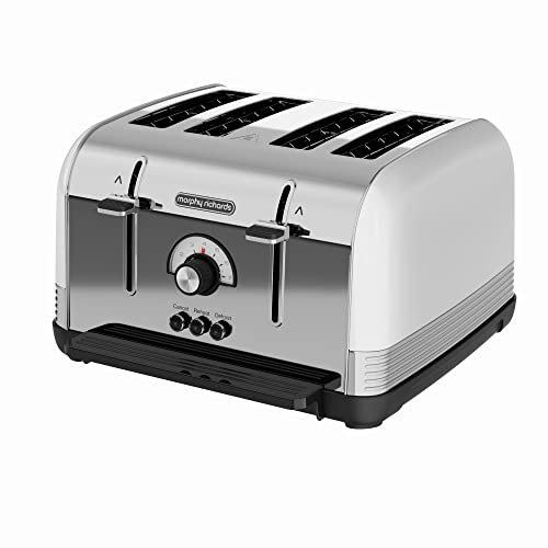 Morphy Richards 240332 Venture Retro 4 Slice Toaster White