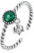 DAOMEI 925 Sterling Silber Malachit Open Size Ring Für Frauen Fine Jewelry Green Gem Stone Ring Für Weibliches Hochzeitsgeschenk