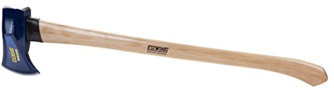 Estwing 8 lb Wood Splitting Maul with 36-Inch Hickory Handle - Forged Head Hardened to 50–55 HRC, Heavy-Duty Log Splitter, Model #62444