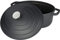 Commichef XO-632BK 32cm Cast Aluminium Oval Casserole Dish, Suitable for Oven and All Types of Hob, Perfect for Stews and Casseroles, Black