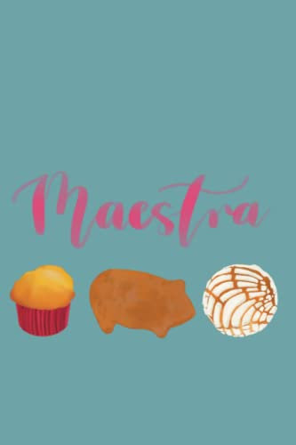 Maestra pan dulce notebook | Spanish teacher gift | Pan dulce notebook