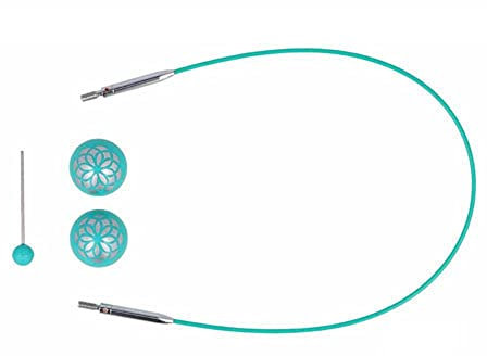 KnitPro - KnitPro The Mindful Collection Edelstahl Blau Fest Austauschbar Kabel für 40cm Nadel - 1 Setzen