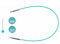 KnitPro - KnitPro The Mindful Collection Edelstahl Blau Fest Austauschbar Kabel für 40cm Nadel - 1 Setzen