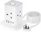 5M Extension Lead with USB Slots, Hotimy 13A Cube Extension Lead with 2 USB A and 2 USB C Ports, 4 Way Plug Extension Socket with Switch Power Strip 5 Meters Long Extension Cord for Home Office