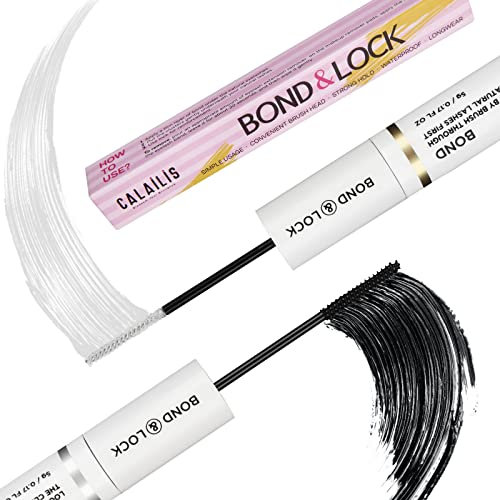 Wimpernkleber und Sealer, CALAILIS Lash Bond and seal für DIY Wimpern Einzeln, lang anhaltender Halt von 72 Stunden, wasserfest, nicht reizend, geeignet für empfindliche Augen