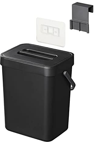 APT Poubelle 5 l avec couvercle noir pour camping caravane camping-car