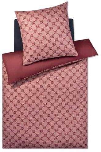 Joop! Bettwäsche Cornflower Double fine Rouge 1 Bettbezug 155 x 220 cm + 1 Kissenbezug 80 x 80 cm