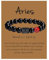 CECE&COLE Sternzeichen-Stein-Armband – 8 Mm Natürliches Schwarzes Onyx-Perlenarmband – Sternzeichen-Sternbild-Horoskop, Himmlischer Astrologie-Schmuck – Geschenk Für Damen Und Herren, Widder, 21,5 cm