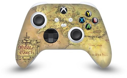 Head Case Designs Officially Licensed The Lord Of The Rings The Fellowship Of The Ring Map Of The Middle Earth Graphic Art Vinyl Sticker Gaming Skin Decal Compatible With Xbox Series X/S Controller